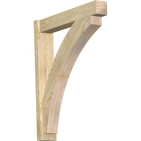 Ekena Millwork Thorton Craftsman Rough Sawn Outlooker, Douglas Fir, 6"W x 32"D x 38"H OUT06X32X38THR04RDF